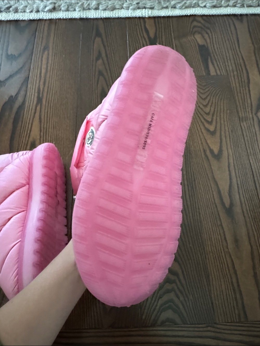 Moncler Pink Puffer Snow Boots - Picture 3 of 4
